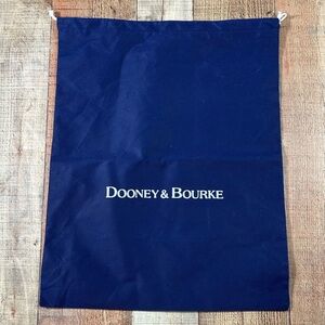 Dooney & Bourke Large Dust Bag 21”x17” Navy Blue Drawstring Storage for Purse